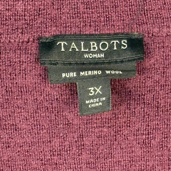 Talbots Women Wool Knit Blazer Jacket 3X Formal Business Dark Academia Office - Picture 7 of 14